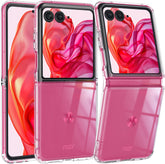 FNTCASE für Motorola Razr Plus 2024/ Razr Plus 2025/ Razr 50 Ultra/ Razr 60 Ultra Handyhülle: Klare, schlanke, vergilbungsfreie, stoßfeste Schutzhülle